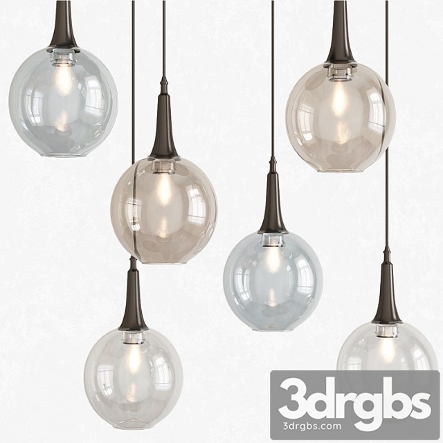 Beckett trio pendant by currey and company