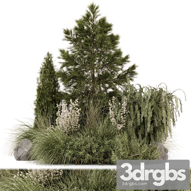 Outdoor Plants Bush Collection Bush Set 1578