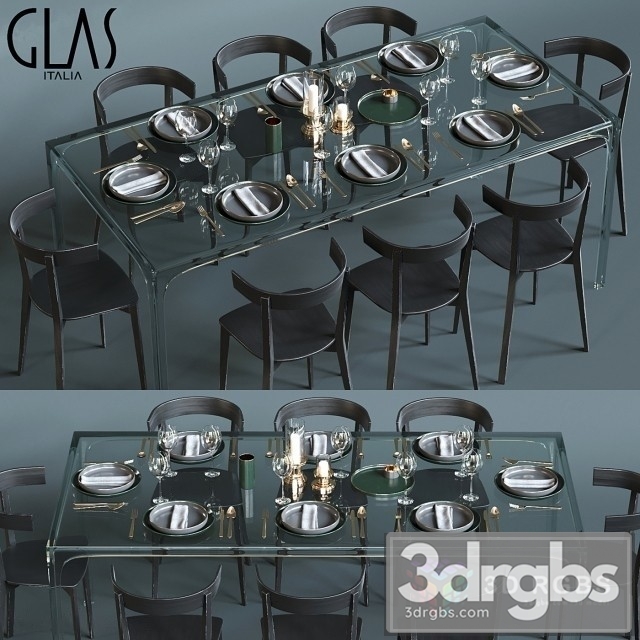 Glas Italia Table and Chair