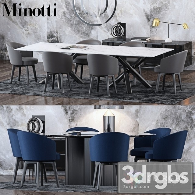 Minotti Modern Dining Set 3