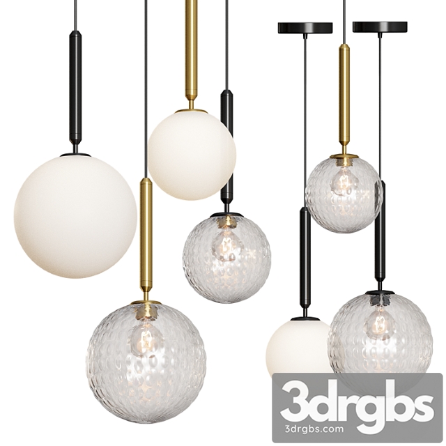 Modern Glass Ball Led Pendant Lamp