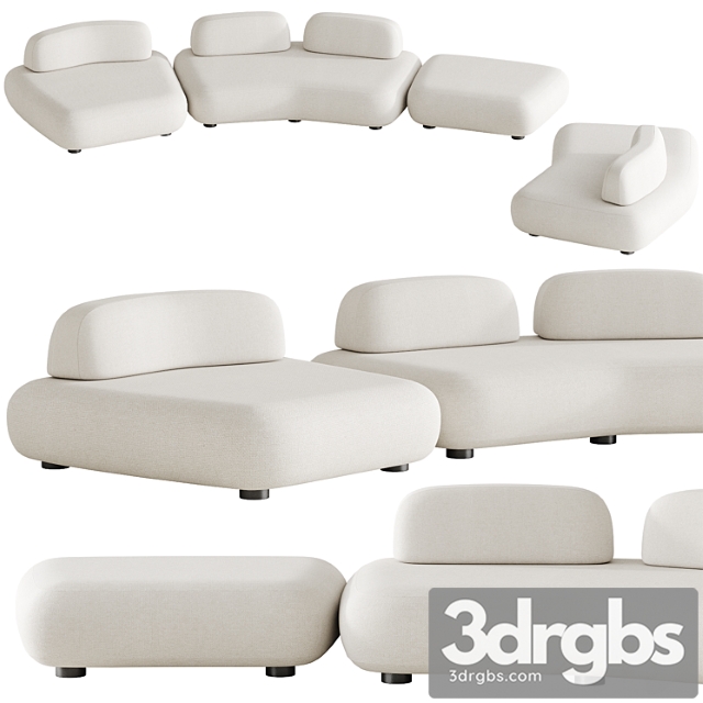 Art nova curve sofa module 1