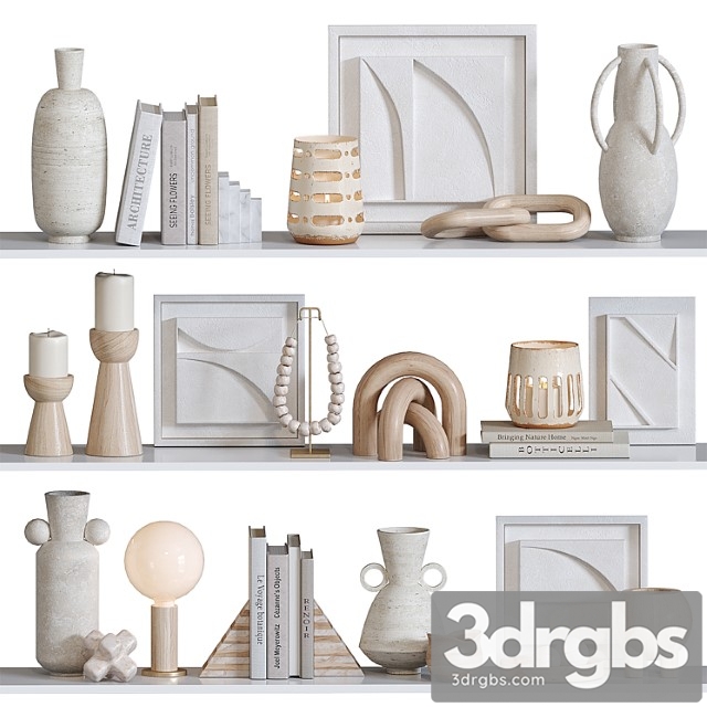 Decorative set for shelves