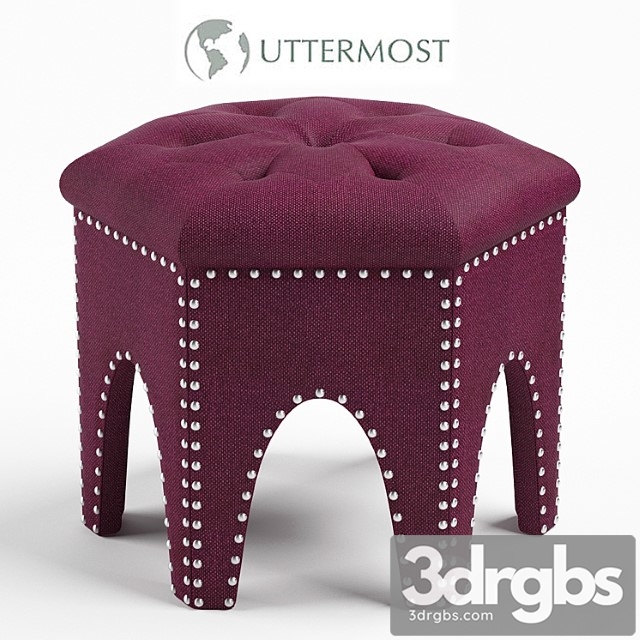 Pippa purple small stool 2