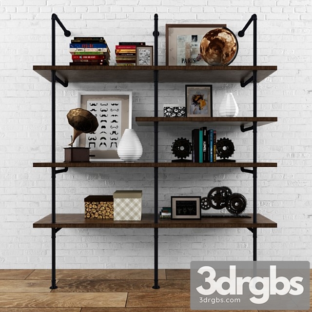 Vintag Shelves Loft Shicht Decor Set