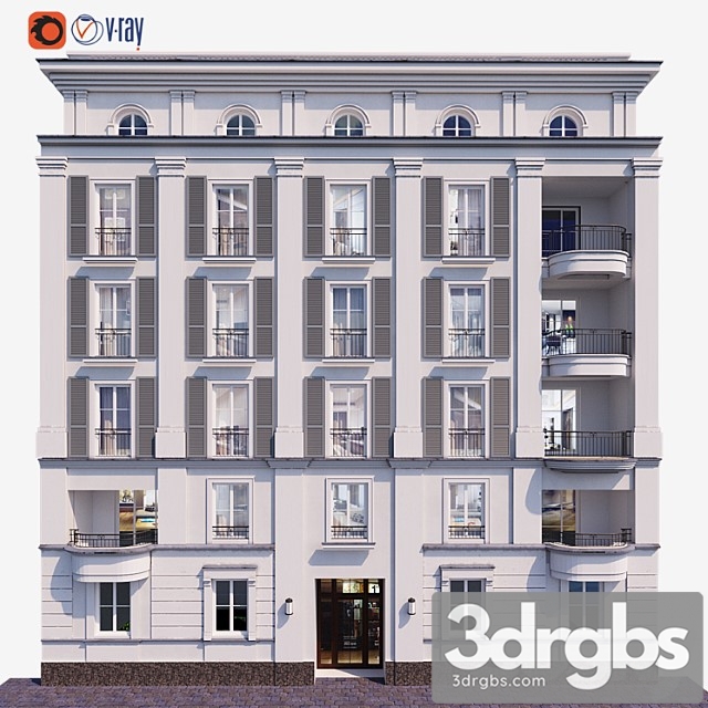 Building Facade For Background 11