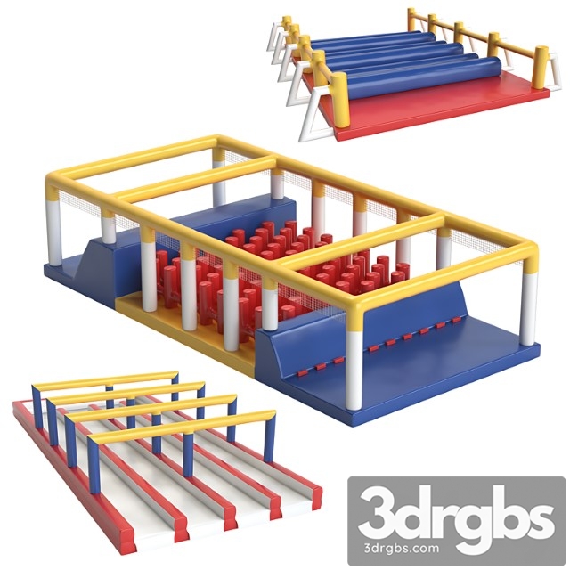 Large obstacle course miss muddy (set 2)