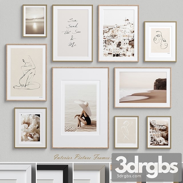 Interior picture frames set-63