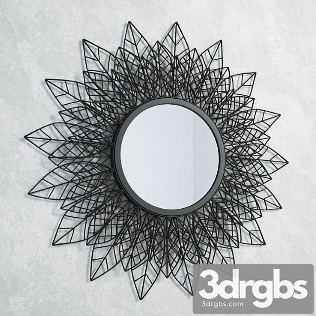 Pols potten sunflower mirror