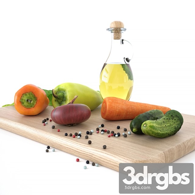 Kitchen decore set (vegetables)