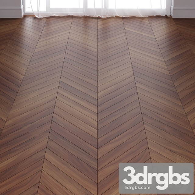 Brown teak wood parquet floor in 3 types