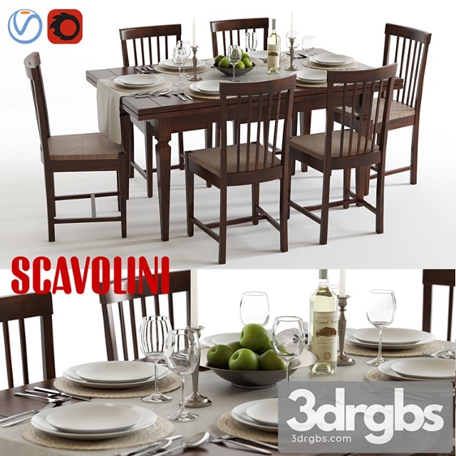 Scavolini Armony Chairs and Table