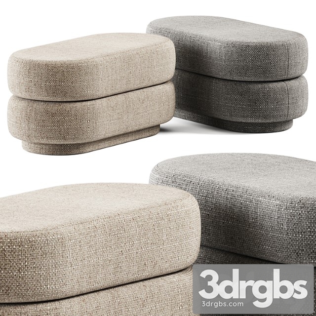 Ferm living pouf oval faded