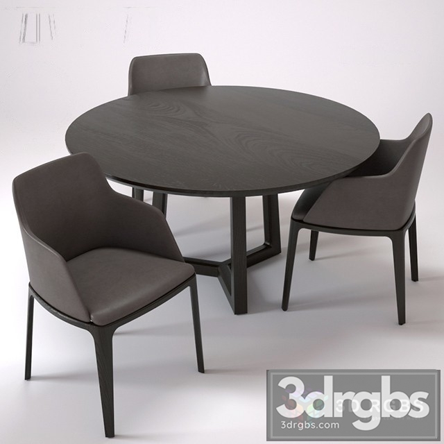 Poliform Concorde Grace Table and Chair 2