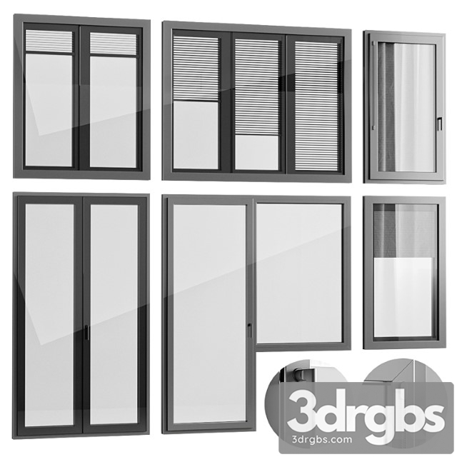 Windows with built-in blinds finstral