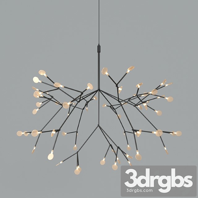 Chandelier Led Petals Black 2