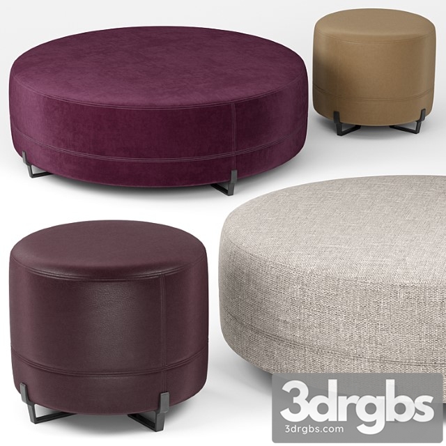 New york round poufs - poliform 2