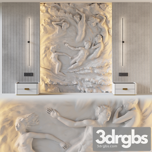 Headboard 3d Wall Panel 002