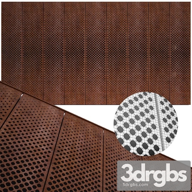 Perforated metal panel n27