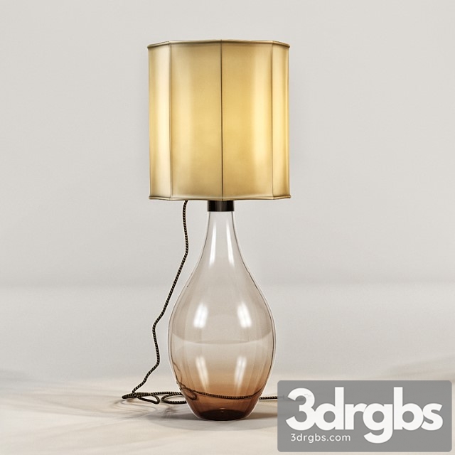 Ochre Cherub Table Lamp