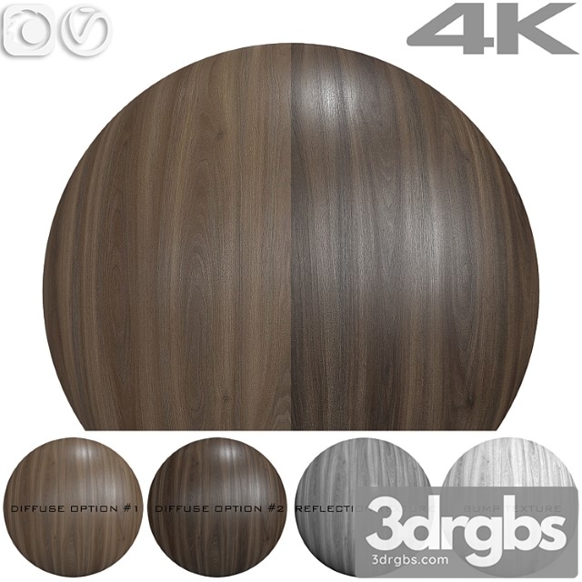 Materials Wood Wood texture - walnut №7