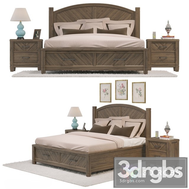 Modern Country Storage Bed