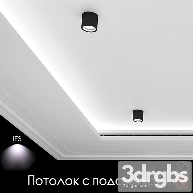 Ceiling light, set 03