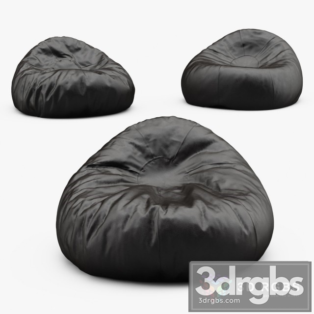 Grand Leather Bean Bag Chair