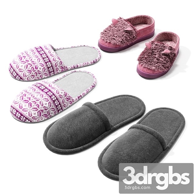 A set of slippers