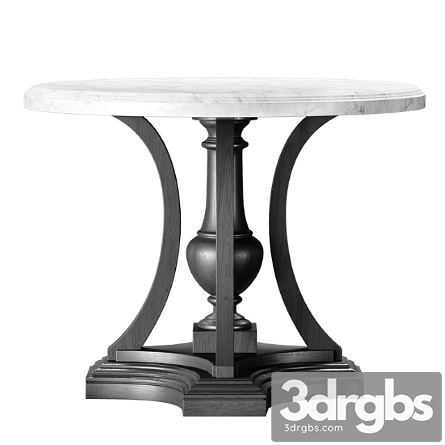 St. james marble round entry table. rh