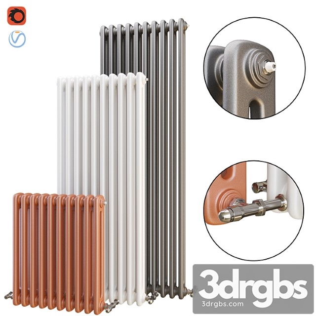 Wall mounted heating radiator