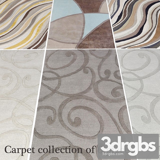 Carpet Collection Of 6 Pieces Nabor Kovrov Polovik Uzor Abstraktsiia