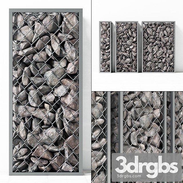 Small Gabions With Stones