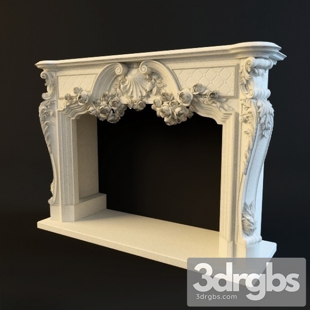 Neoclassical Plaster Fireplace