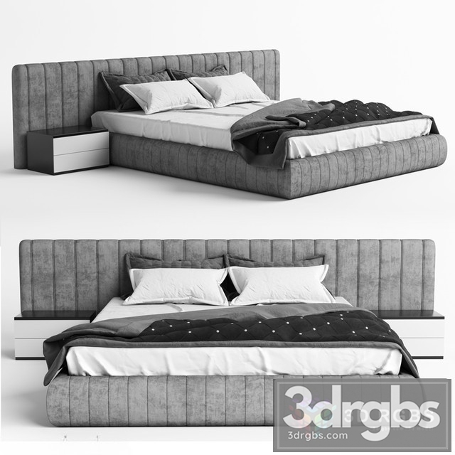 Fabric Moderm Bed