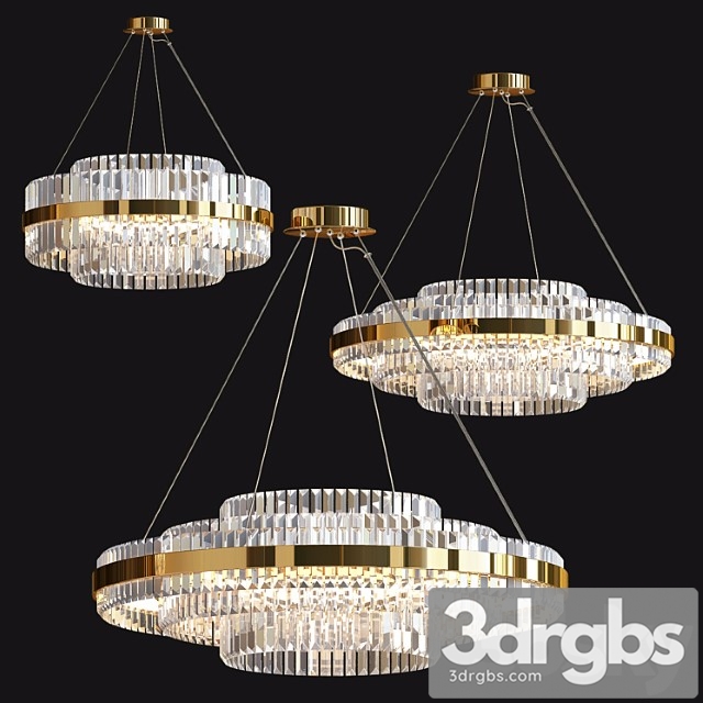 Tiered Crystal Led Chandelier