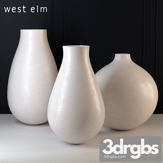 Vase West elm oversized pure white ceramic vases