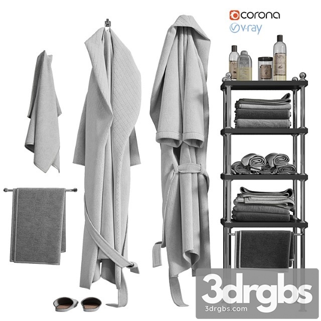 White robe and towels