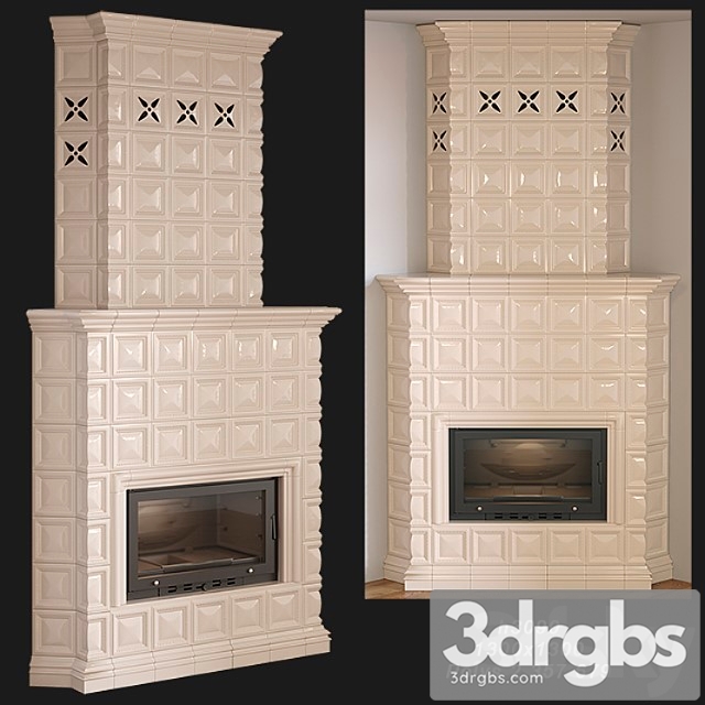 Tiled fireplace 03