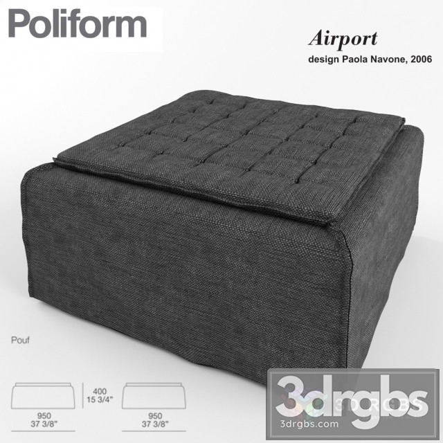 Poliform Airport Pouf