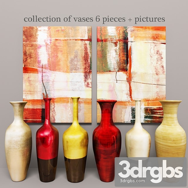 Collection Of Vases 6 Pieces Pictures