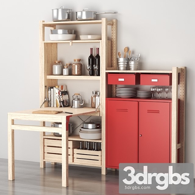 drawers and kitchen decor set