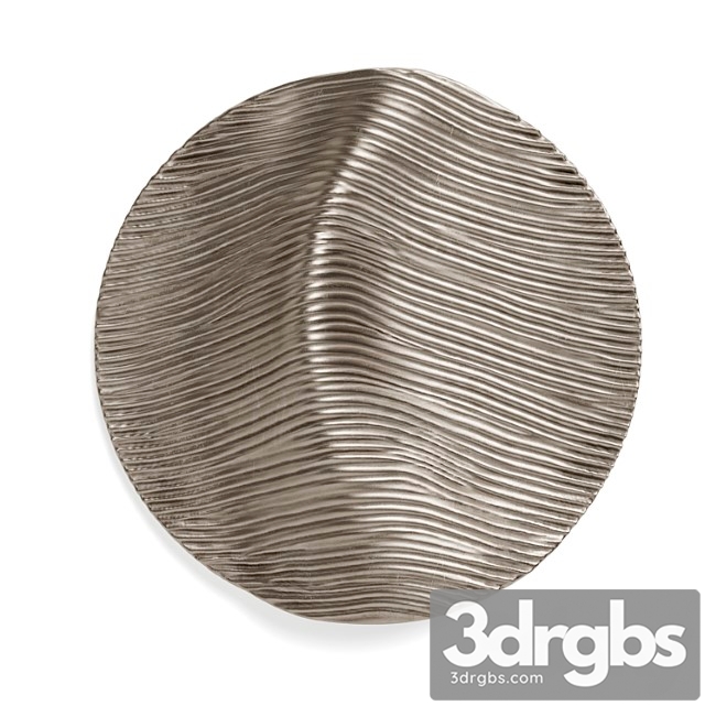 Waves variation round wall panel