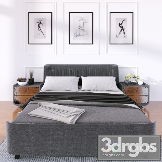 Moderm Fabric Bed 2