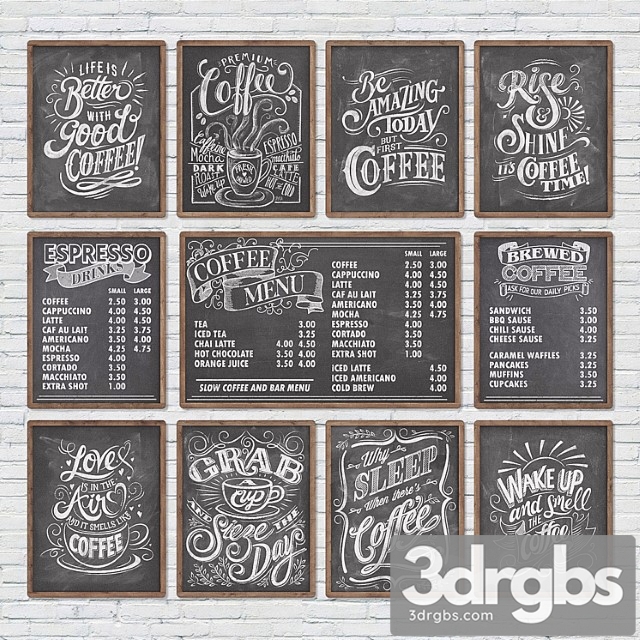 Cafe chalkboards