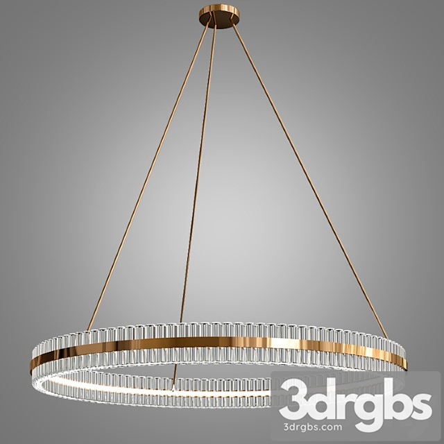 Kash Curve Baguette Chandelier