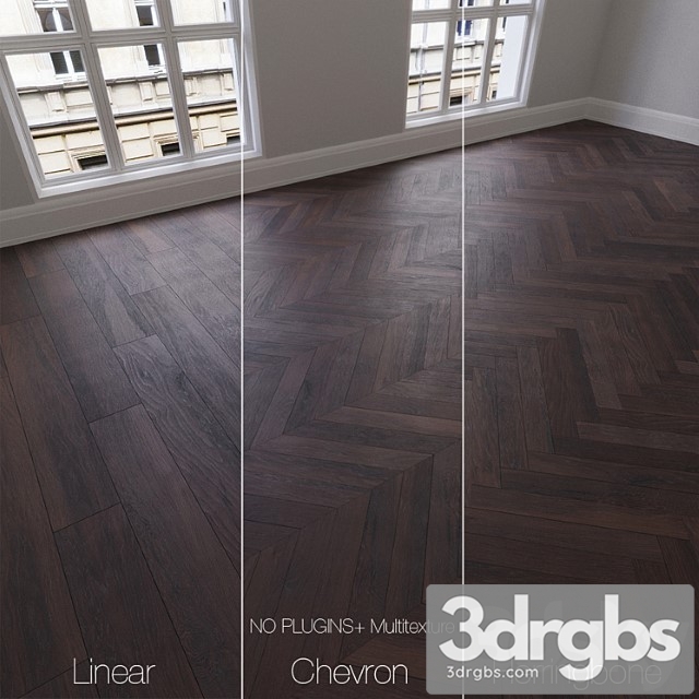 Parquet natural, oak smoky mountains, 3 types. linear, chevron, herringbone.