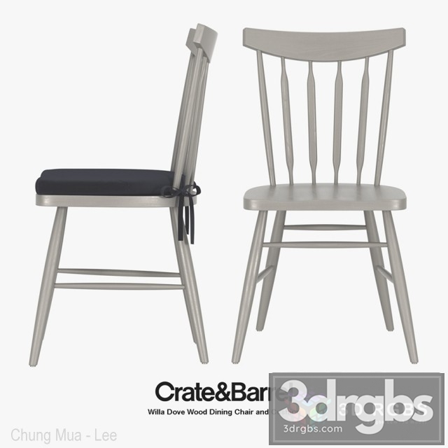 Willa Dove Wood Dining Chair