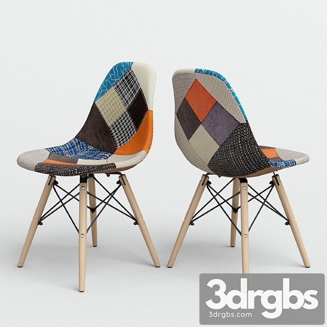 Stul Eames Style Dsw Patchwork