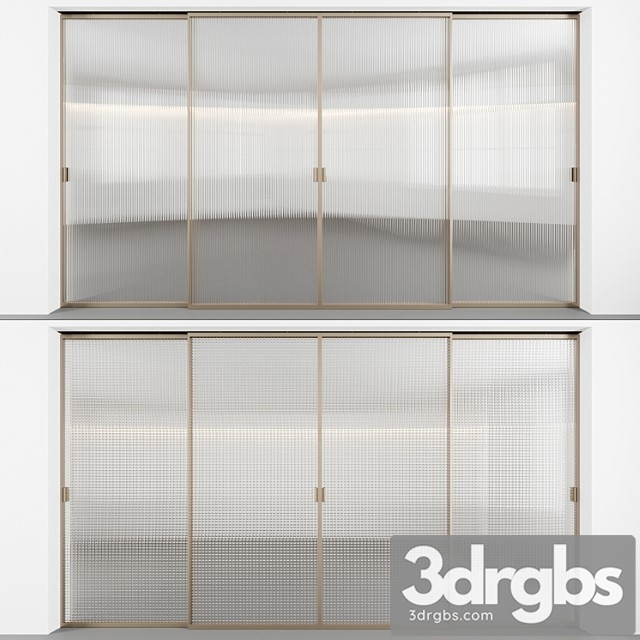 Sliding Doors With Embossed Glass 5